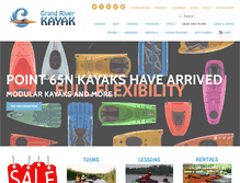 Tablet Screenshot of grandriverkayak.ca
